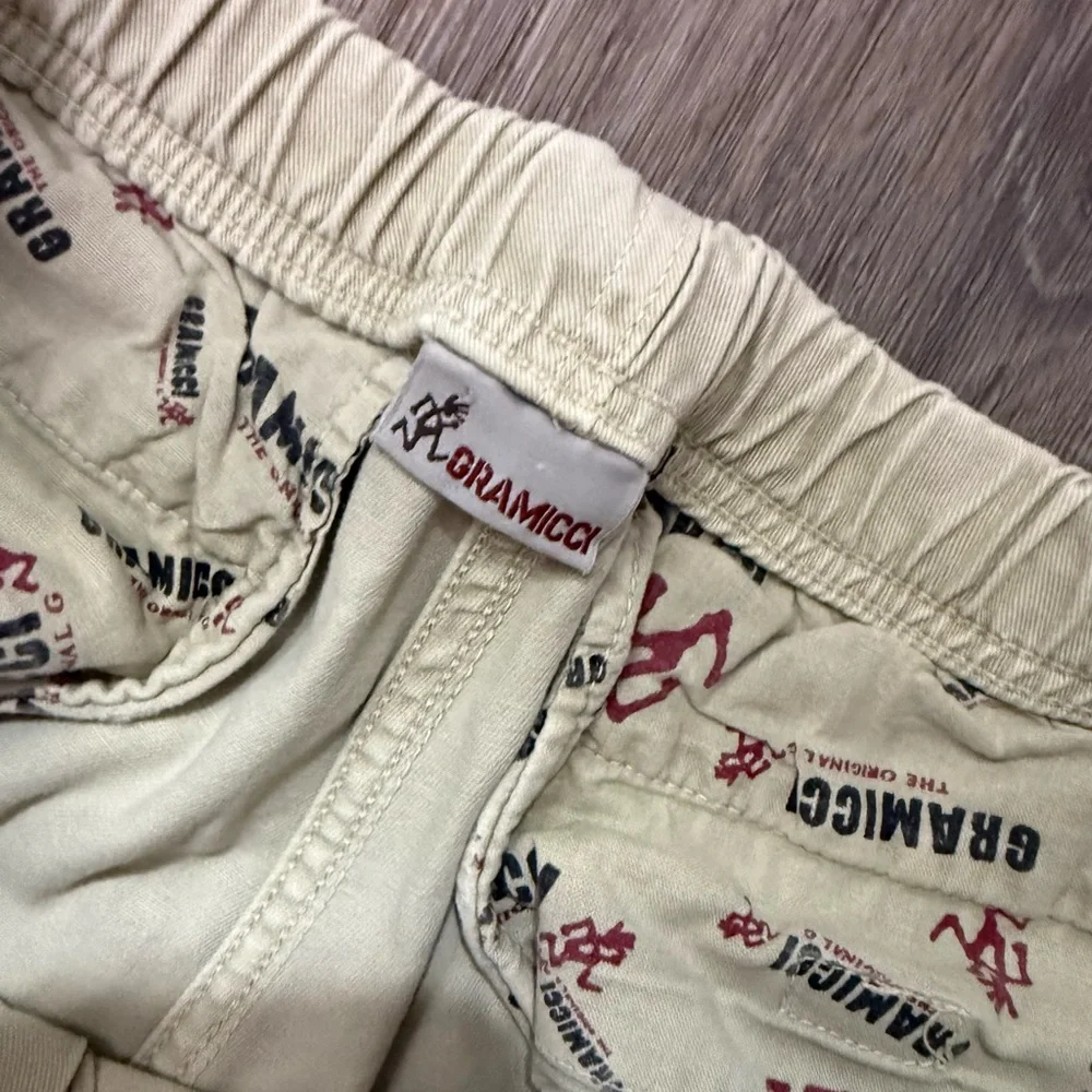 Vintage 100% Cotton Gramicci Casual Beige Stretch Pants